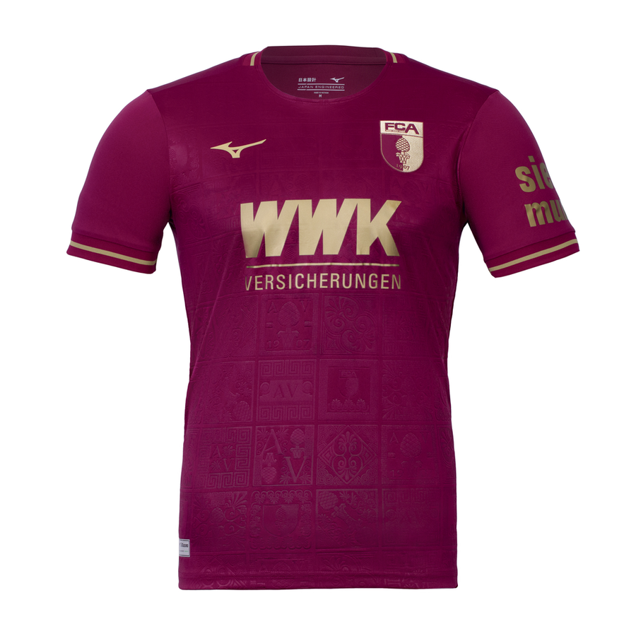 Mizuno FC Augsburg Third Jersey 24/25 Red Plum